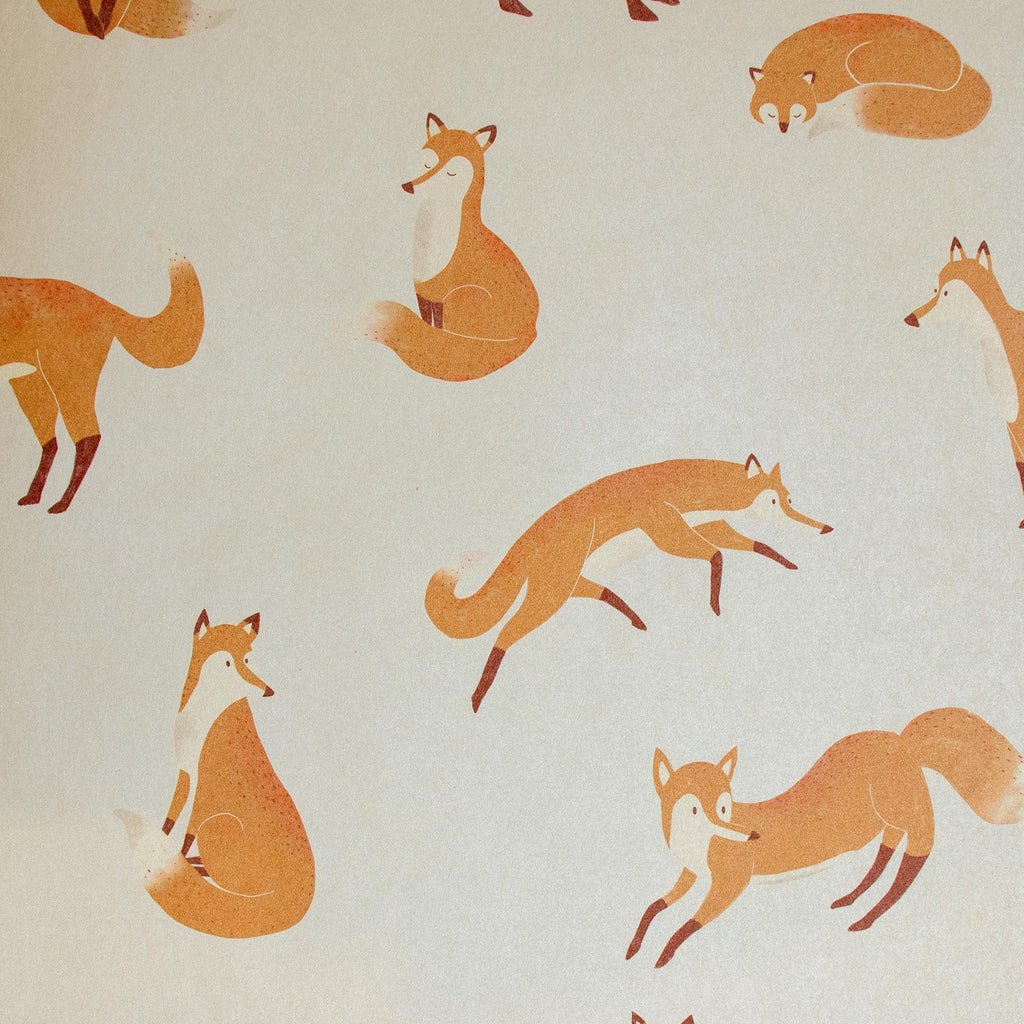 Galerie Friendly Foxes Cream Wallpaper