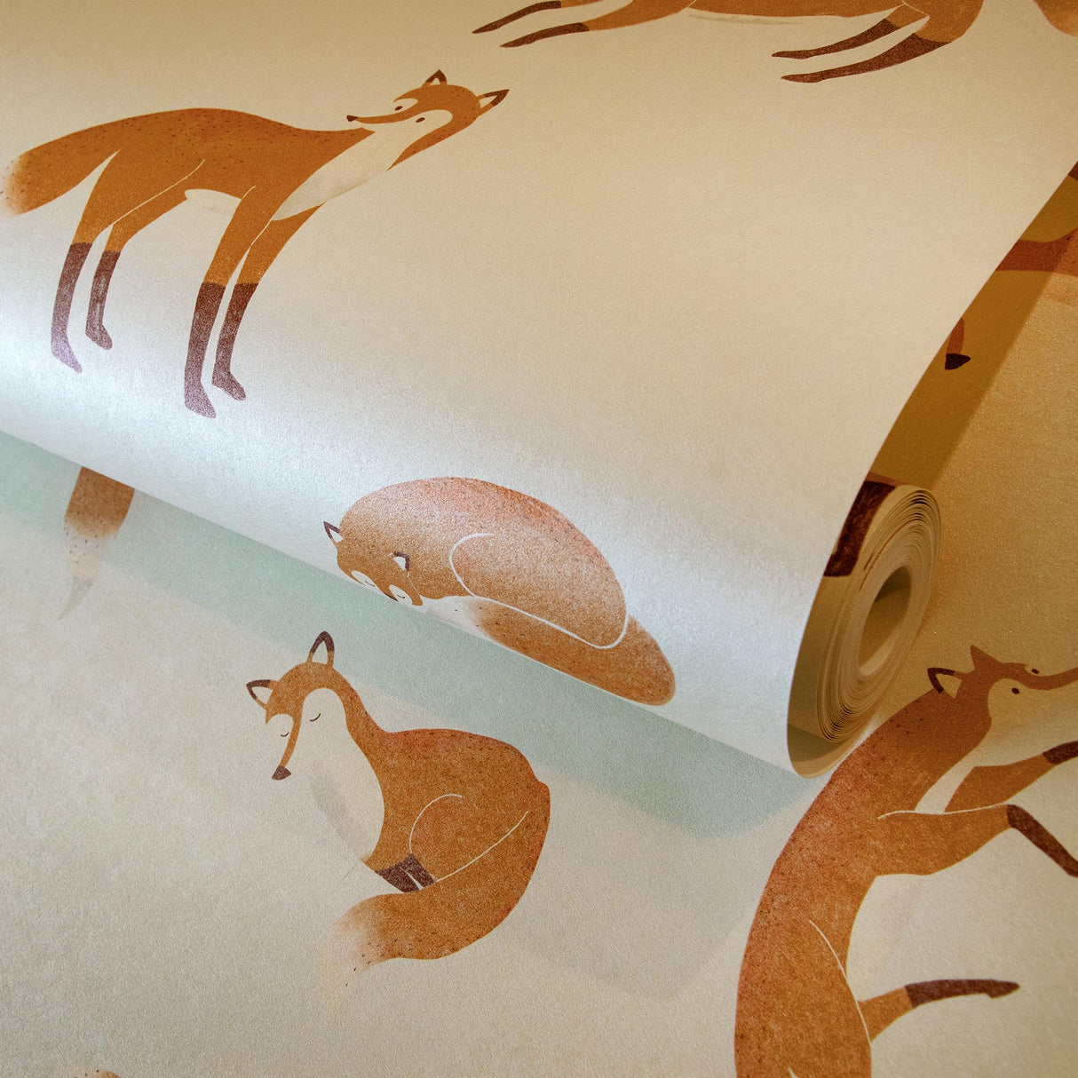 Galerie Friendly Foxes Cream Wallpaper