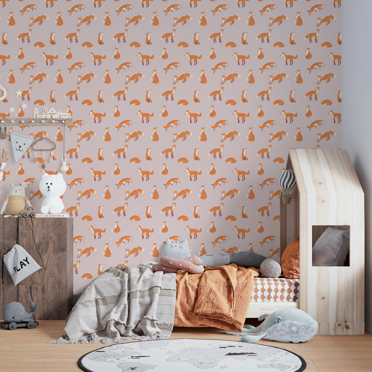 Galerie 26840 Great Kids Friendly Foxes Pink Wallpaper 26840 Pink Wallpaper