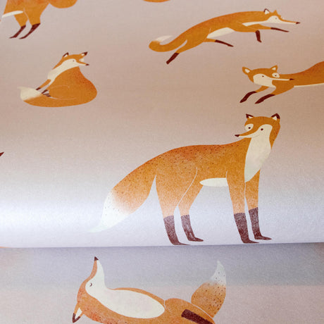 Galerie Friendly Foxes Pink Wallpaper
