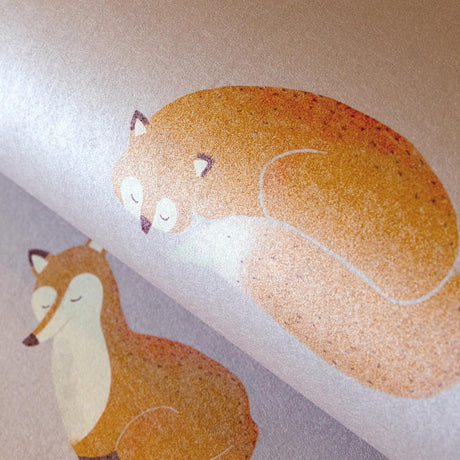 Galerie Friendly Foxes Pink Wallpaper