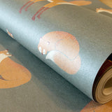 Galerie 26841 Great Kids Friendly Foxes Silver Grey Wallpaper 26841 Silver Grey Wallpaper