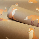 Galerie Friendly Foxes Bronze Brown Wallpaper