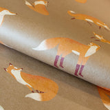 Galerie Friendly Foxes Bronze Brown Wallpaper