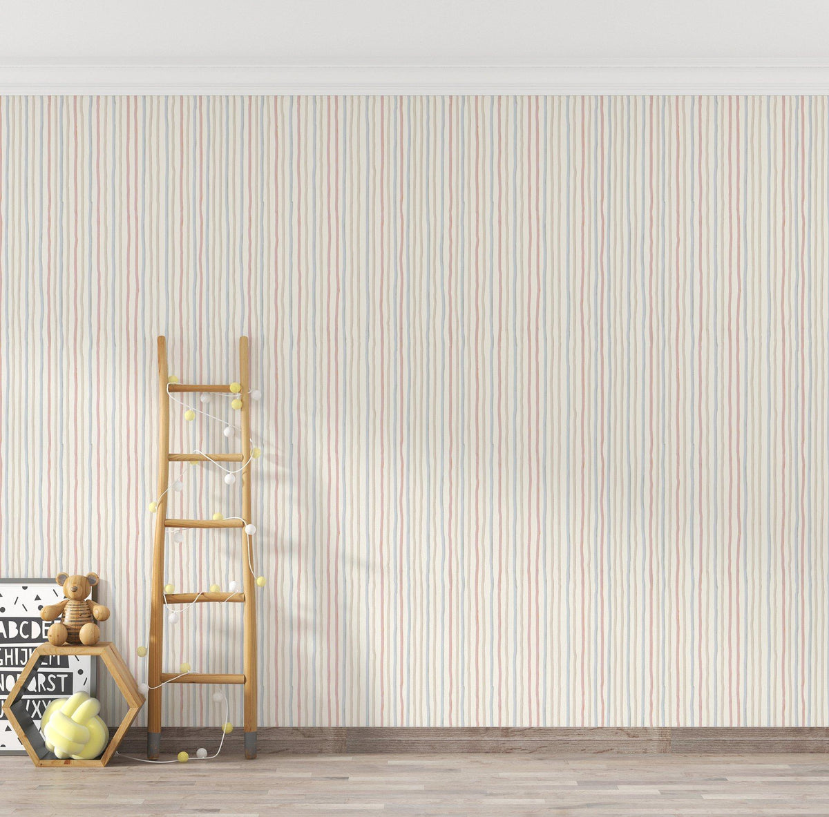Galerie 26843 Great Kids Stripes Multi-coloured Wallpaper 26843 Multi-coloured Wallpaper