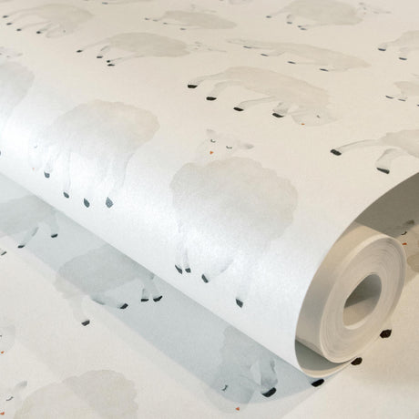 Galerie Sweet Sheep White Wallpaper