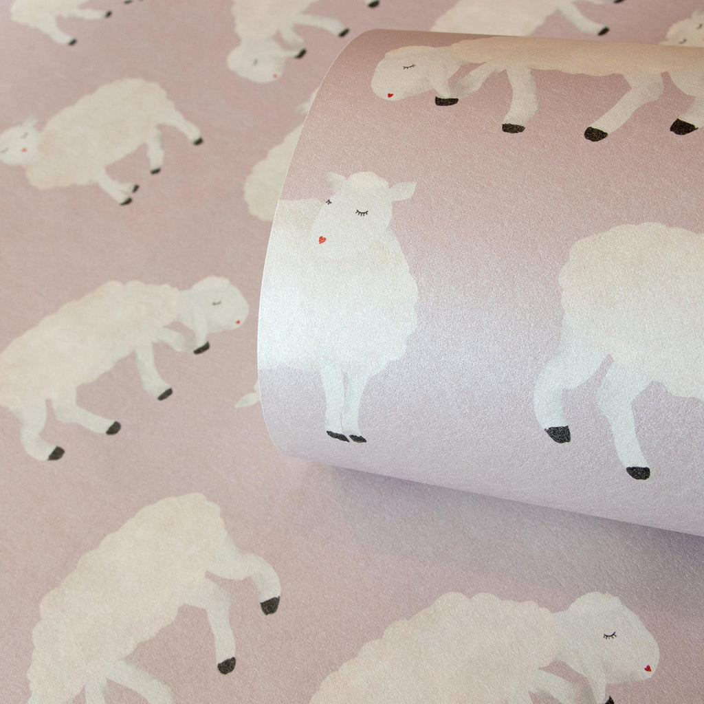 Galerie Sweet Sheep Pink Wallpaper
