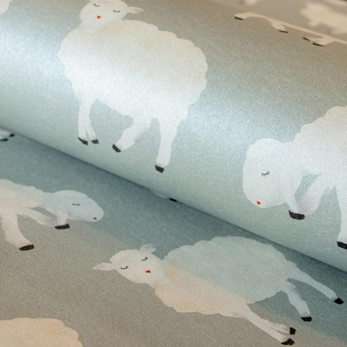 Galerie Sweet Sheep Silver Grey Wallpaper