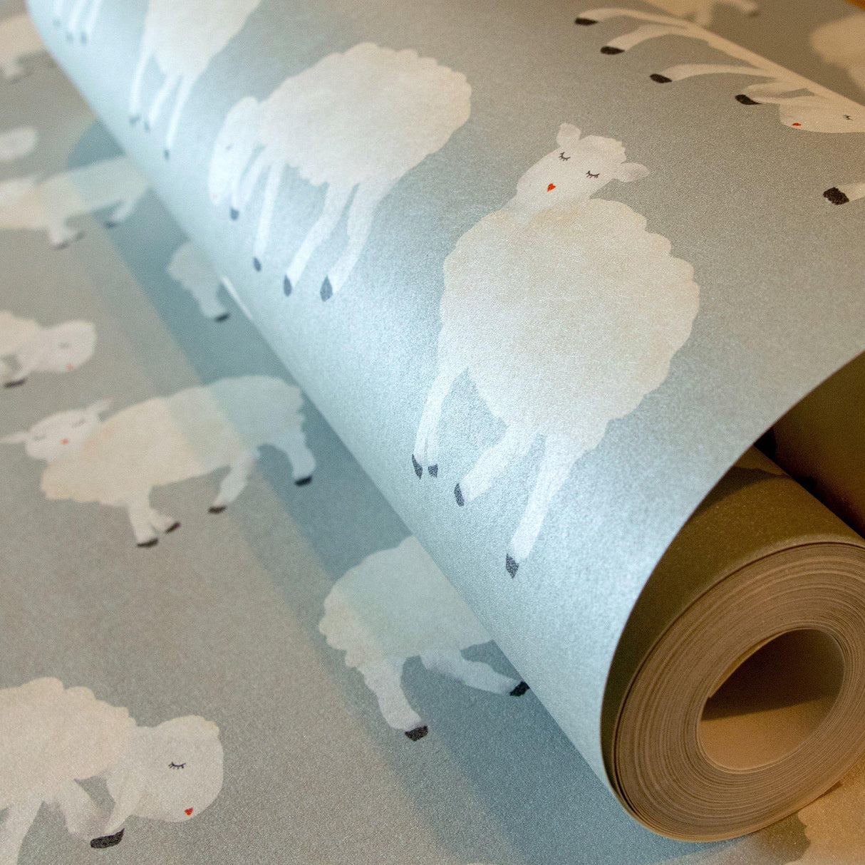 Galerie 26828 Great Kids Sweet Sheep Silver Grey Wallpaper 26828 Silver Grey Wallpaper