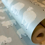 Galerie 26828 Great Kids Sweet Sheep Silver Grey Wallpaper 26828 Silver Grey Wallpaper