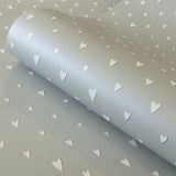 Galerie 26818 Great Kids Hearts Silver Grey Wallpaper 26818 Silver Grey Wallpaper