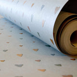 Galerie 26815 Great Kids Coloured Hearts Silver Grey Wallpaper 26815 Silver Grey Wallpaper