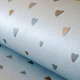 Galerie 26815 Great Kids Coloured Hearts Silver Grey Wallpaper 26815 Silver Grey Wallpaper