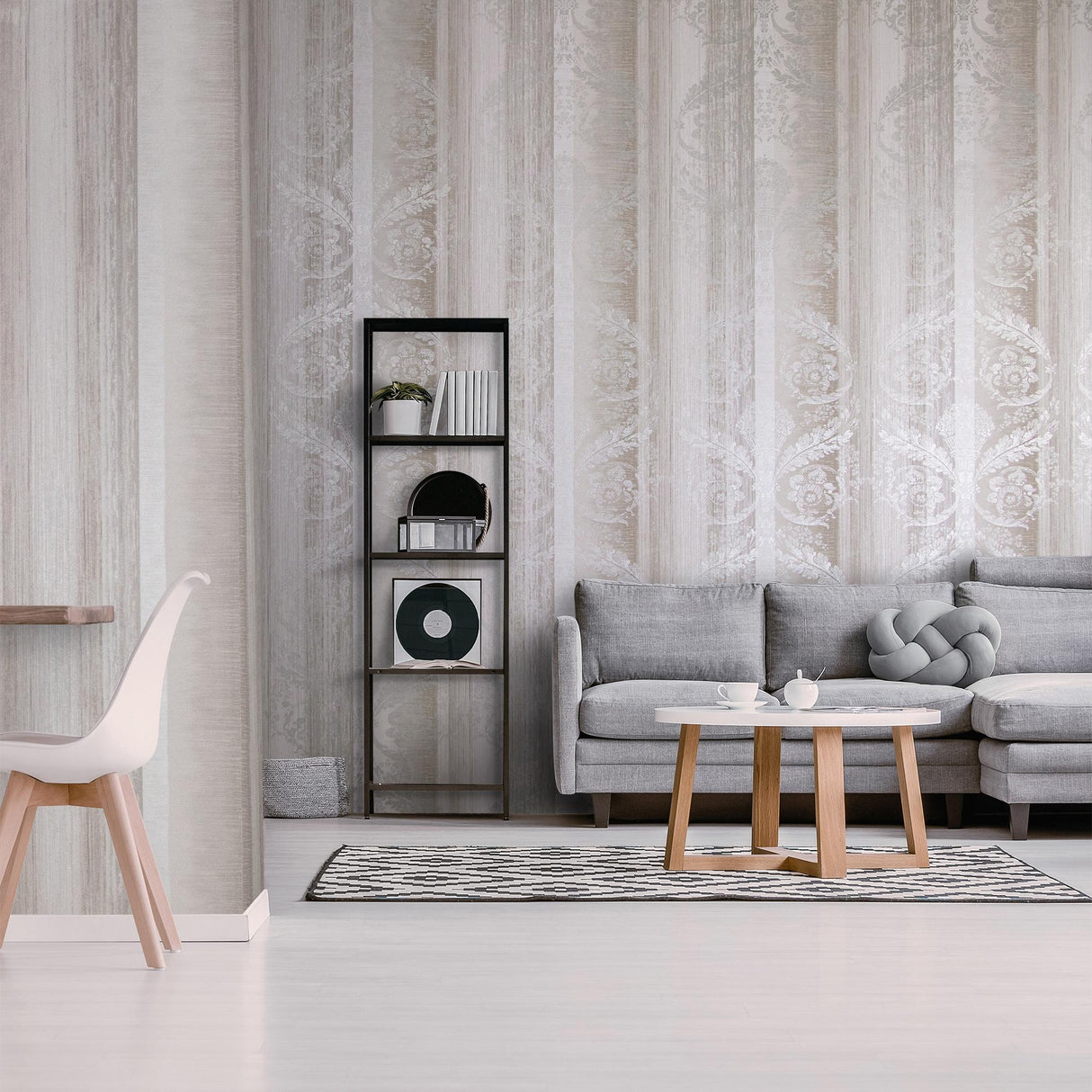 Galerie Nerites Silver Grey Wallpaper
