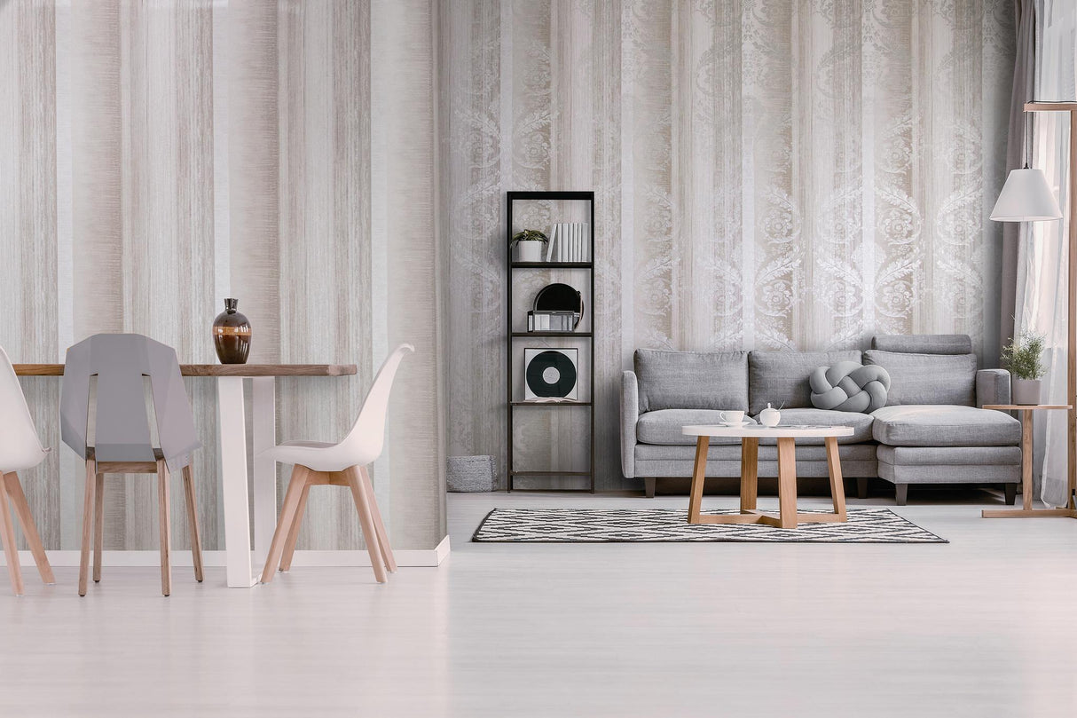 Galerie Poseidon Silver Grey Wallpaper
