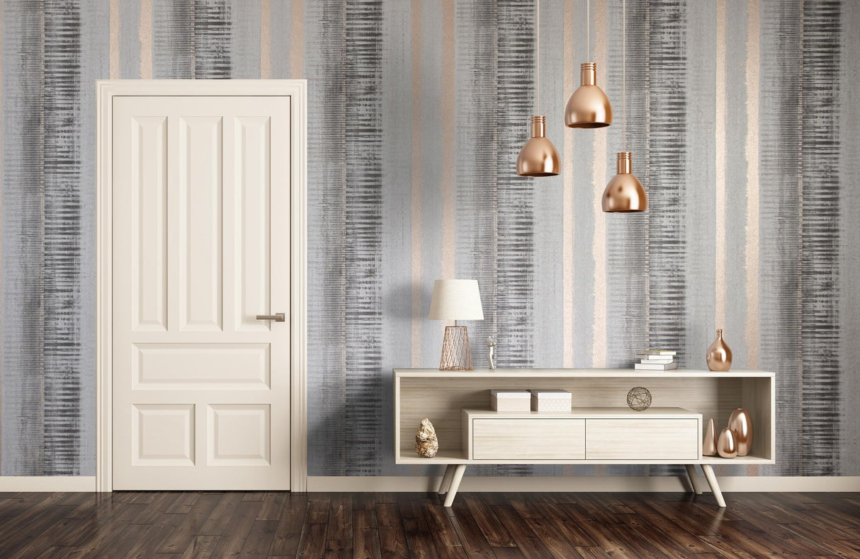 Galerie Hermes Silver Grey Wallpaper