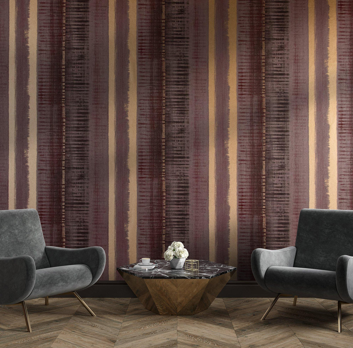 Galerie 64294 Adonea Hermes Red Wallpaper 64294 Red Wallpaper