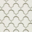 Schumacher Scallop Embroidery Platinum Fabric
