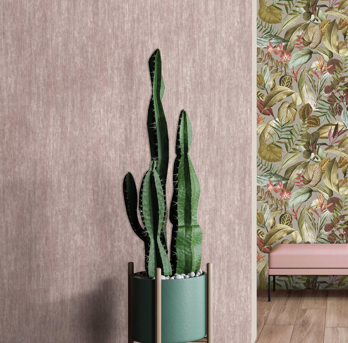 Galerie 26718 Tropical Tuvalu Pink Wallpaper 26718 Pink Wallpaper