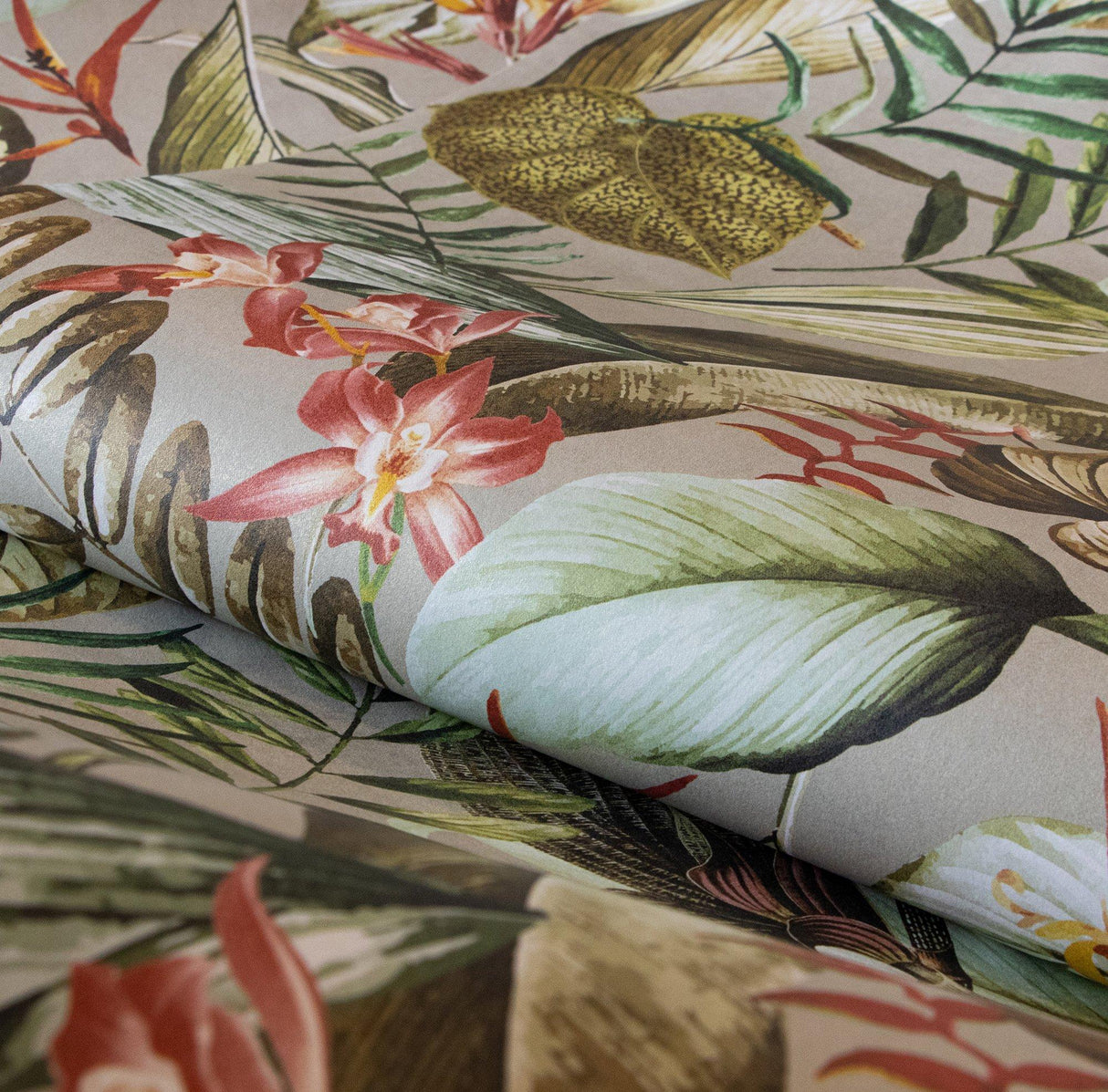 Galerie 26738 Tropical Kiribati Beige Wallpaper 26738 Beige Wallpaper