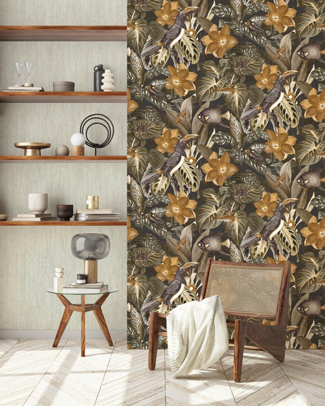Galerie Palau Bronze Brown Wallpaper