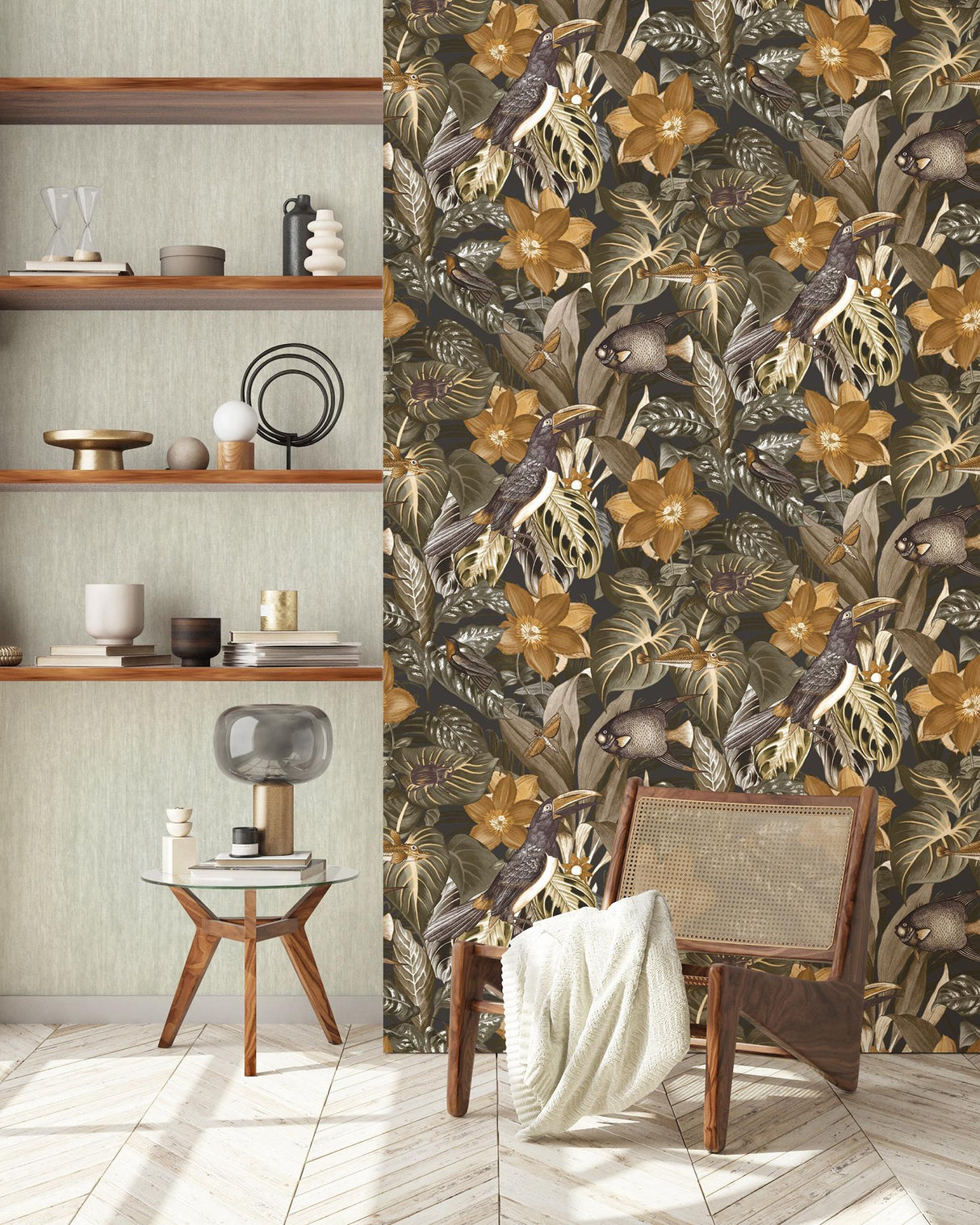 Galerie 26746 Tropical Palau Bronze Brown Wallpaper 26746 Bronze Brown Wallpaper