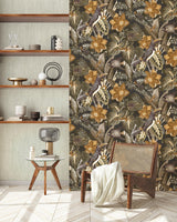 Galerie 26746 Tropical Palau Bronze Brown Wallpaper 26746 Bronze Brown Wallpaper