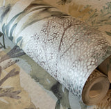 Galerie 26735 Tropical Bora Bora Silver Grey Wallpaper 26735 Silver Grey Wallpaper