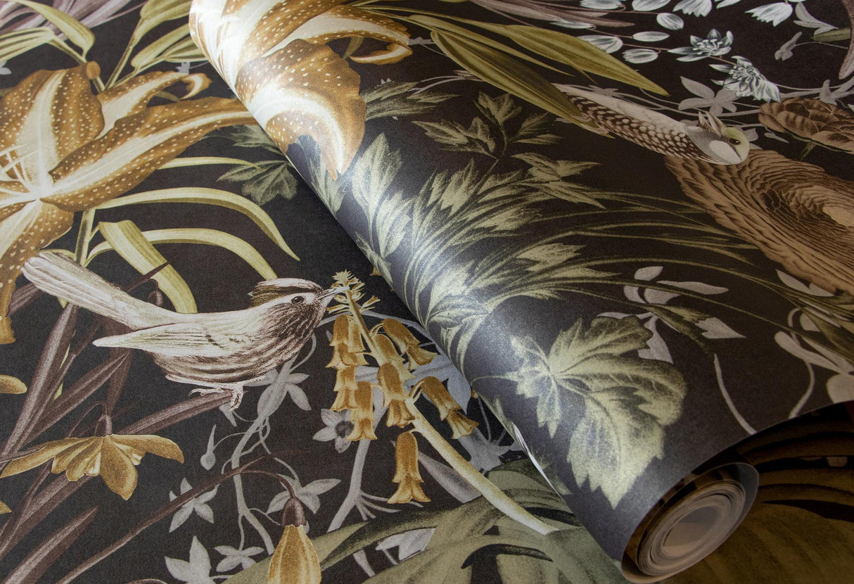 Galerie Moorea Bronze Brown Wallpaper