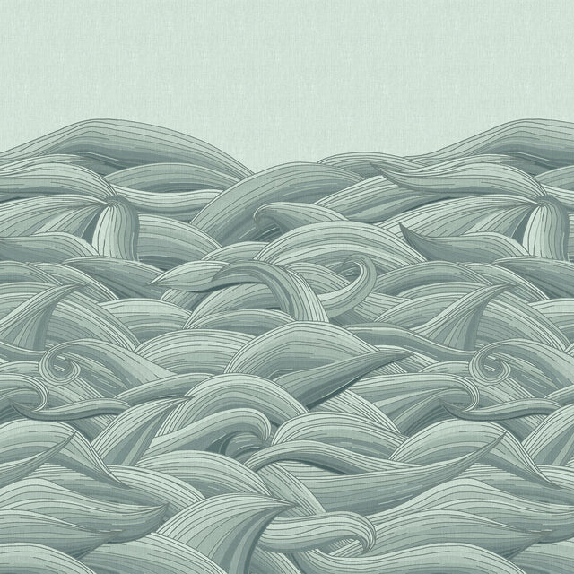 Galerie Waves Green Wallpaper