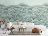 Galerie Waves Green Wallpaper