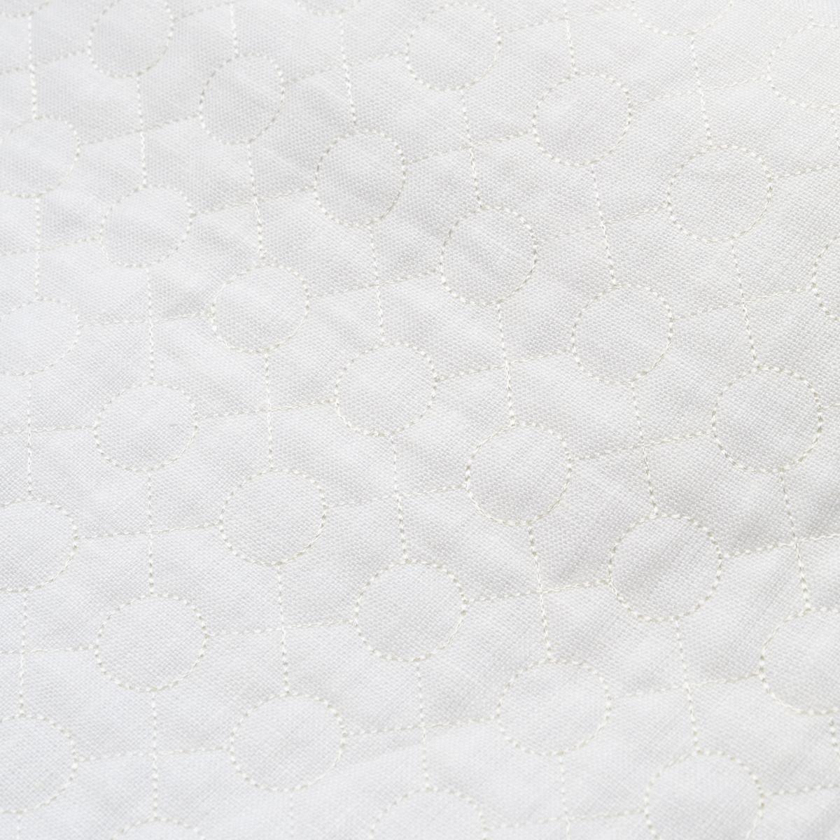 Schumacher Arles Embroidery Oyster Fabric