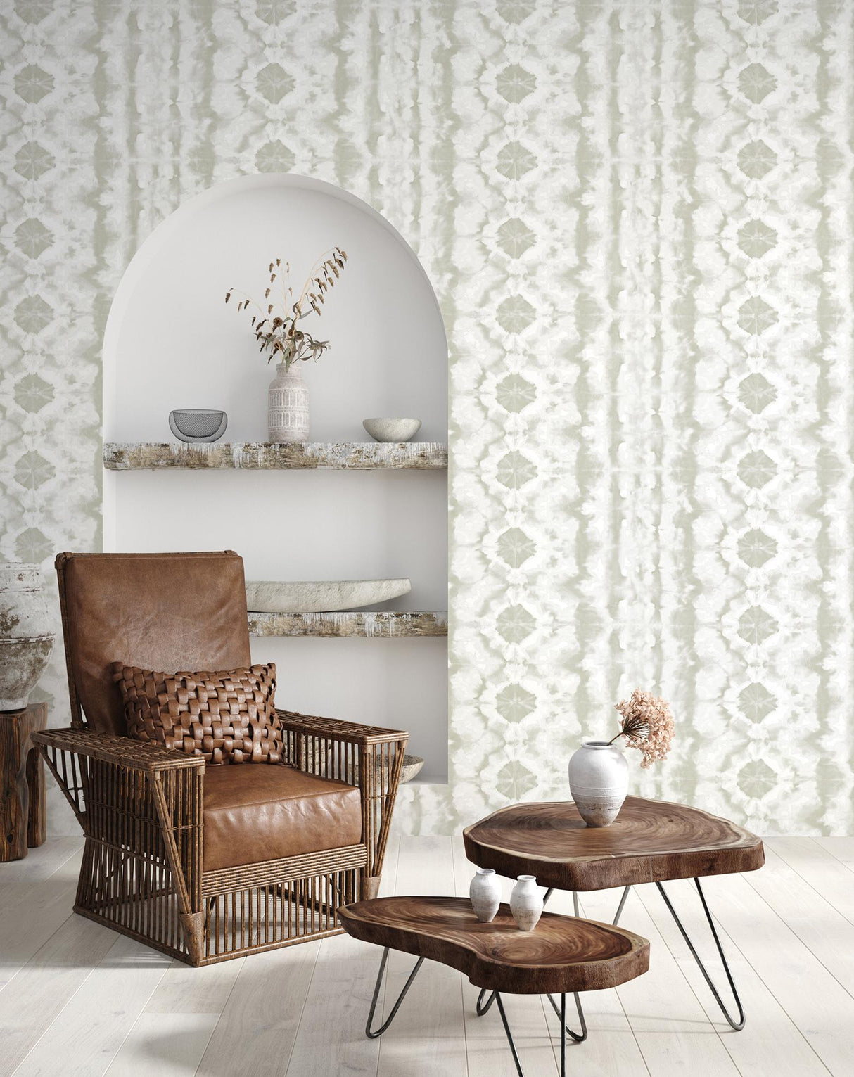 Galerie Batik Cream Wallpaper