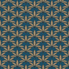 Galerie Leaf Motif Blue Wallpaper