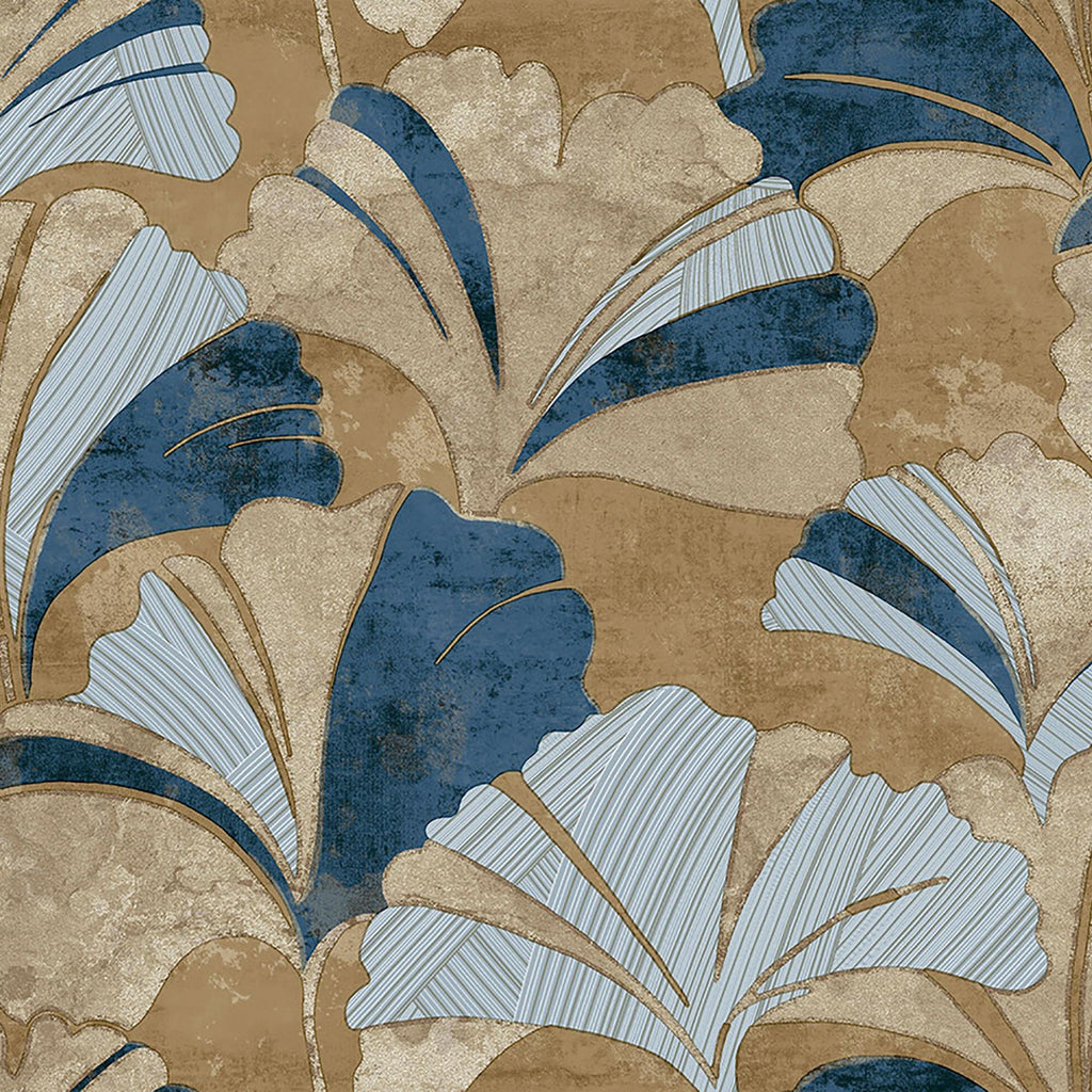 Galerie Ginko Blue Wallpaper