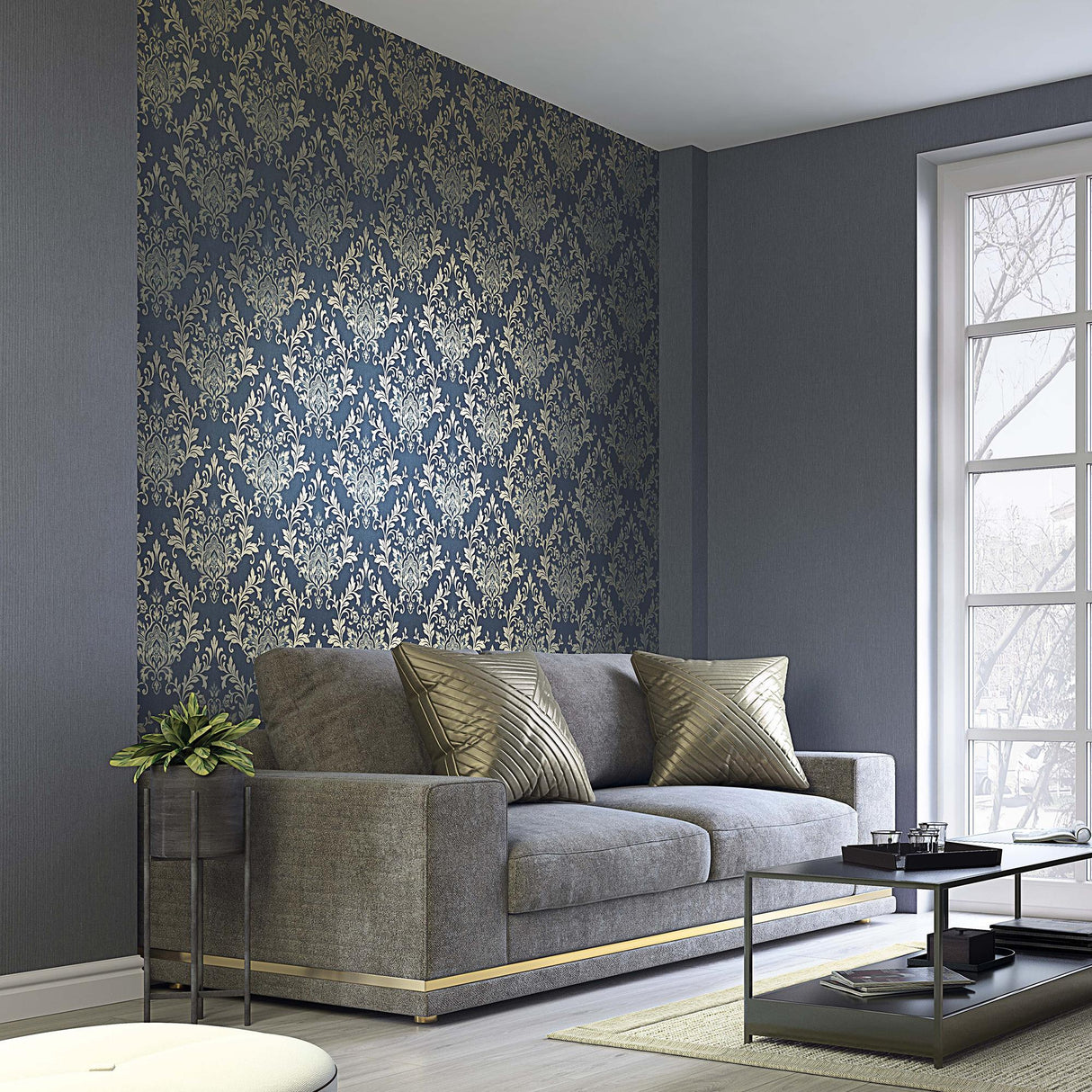 Galerie Ornamental Black Wallpaper