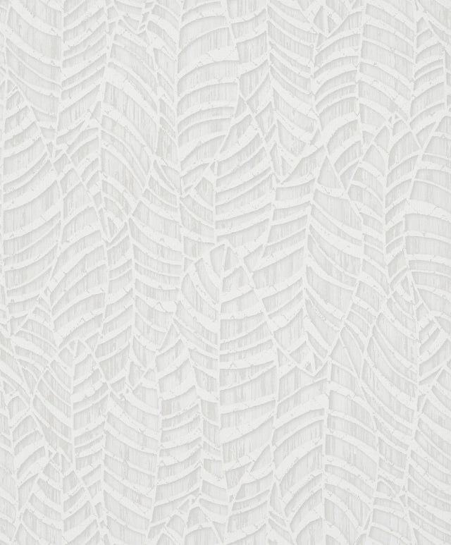 Galerie Leaves White Wallpaper