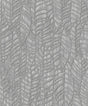 Galerie Leaves Silver Grey Wallpaper