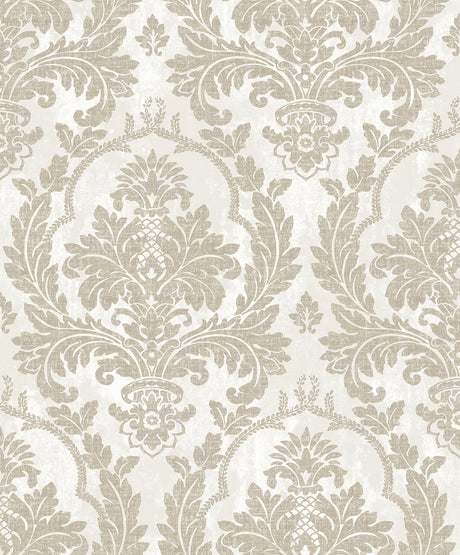 Galerie Damasco Platino Beige Wallpaper