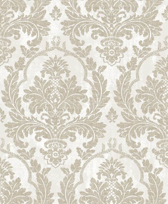 Galerie Damasco Platino Beige Wallpaper