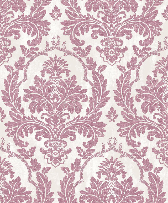 Galerie Damasco Platino Pink Wallpaper
