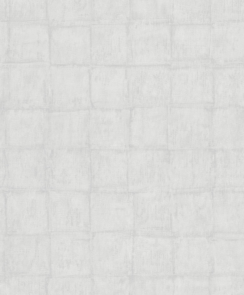 Galerie Tile Silver Grey Wallpaper