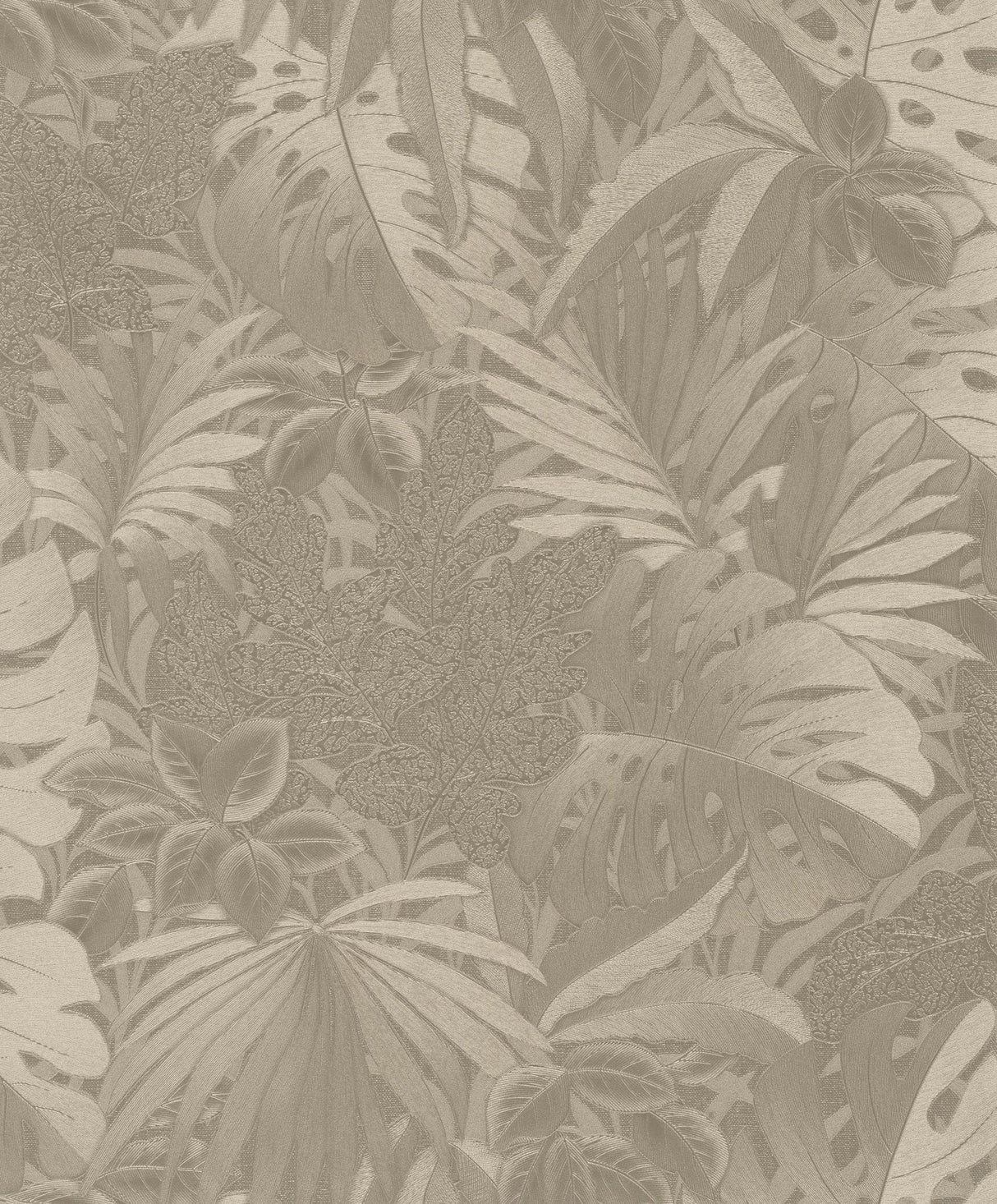Galerie Metallic Jungle Leaves Gold Wallpaper