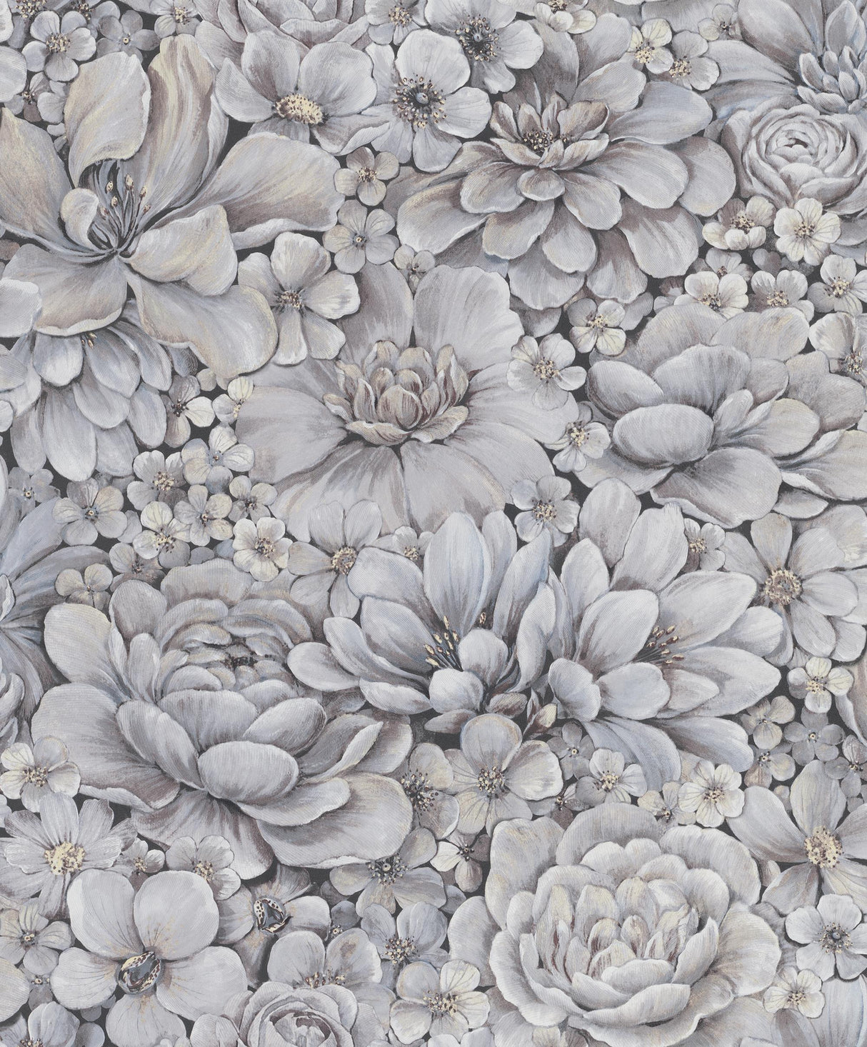 Galerie Floral Texture Blue Wallpaper