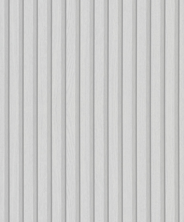 Galerie Wood Stripe Silver Grey Wallpaper