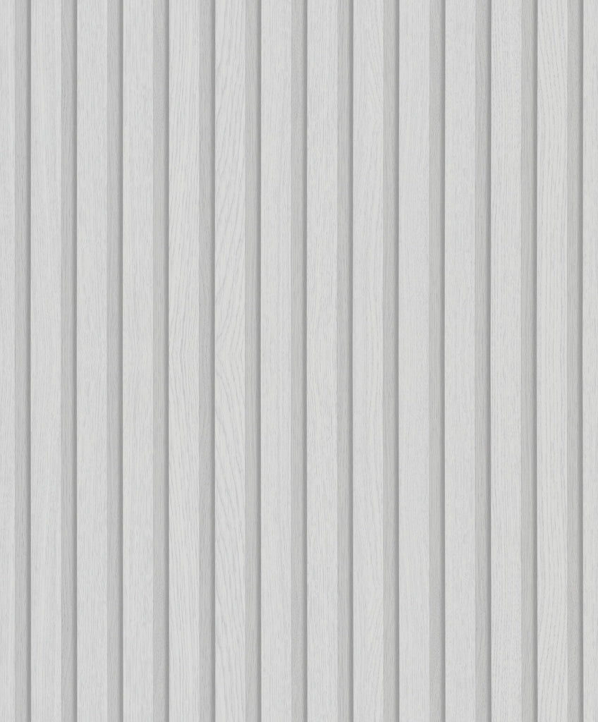 Galerie Wood Stripe Silver Grey Wallpaper
