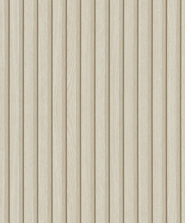 Galerie Wood Stripe Beige Wallpaper