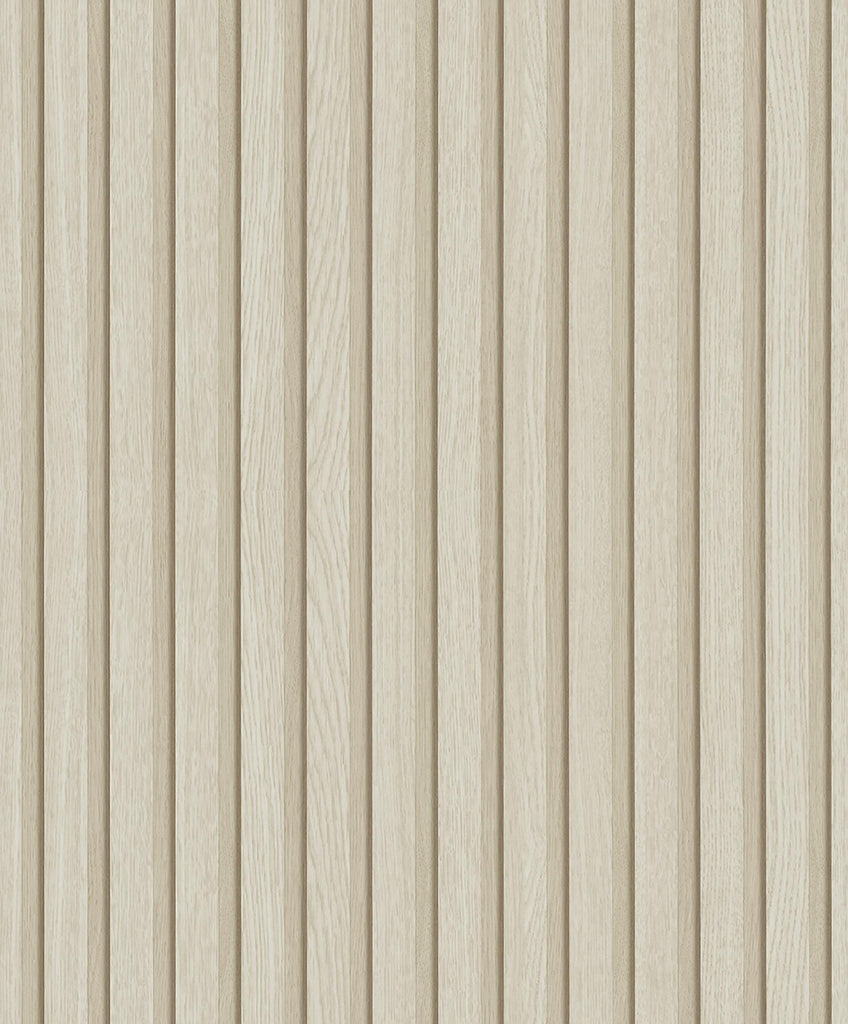 Galerie Wood Stripe Beige Wallpaper