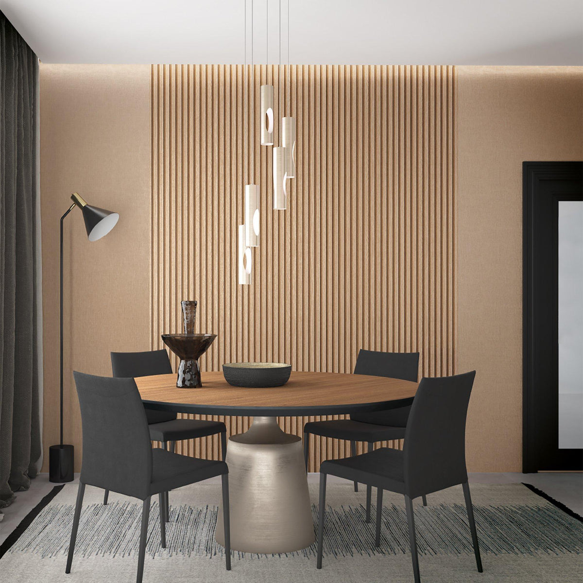 Galerie EN3395814 Eden Wood Stripe Bronze Brown Wallpaper EN3395814 Bronze Brown Wallpaper