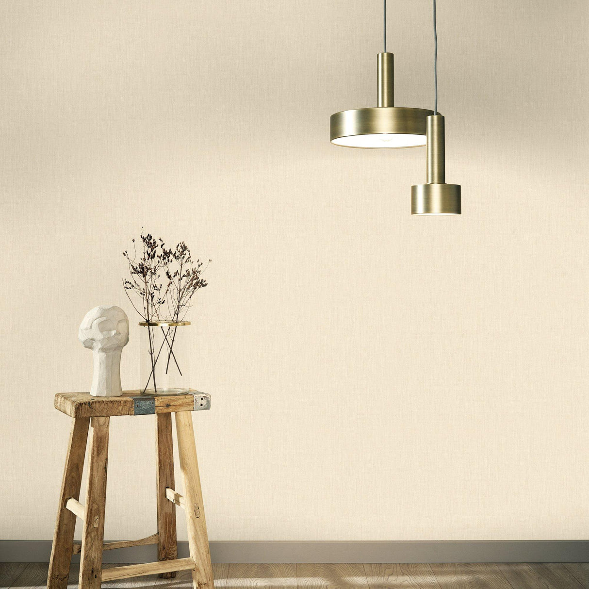 Galerie EN3332714 Eden Linen Beige Wallpaper EN3332714 Beige Wallpaper